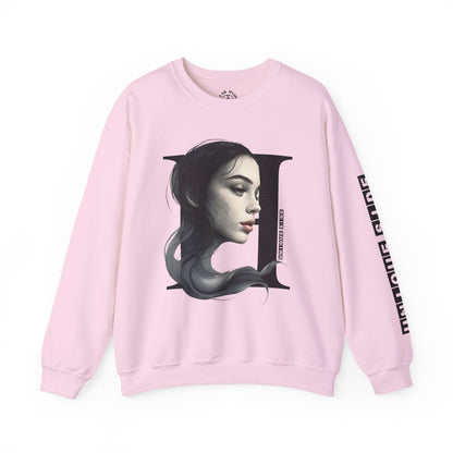 Letter H, Stylish Artistic Sweatshirt, Trendy Crewneck, Graphic Sweater, Cozy Unisex Top, Unique Gift for Art Lovers, Everyday Comfort