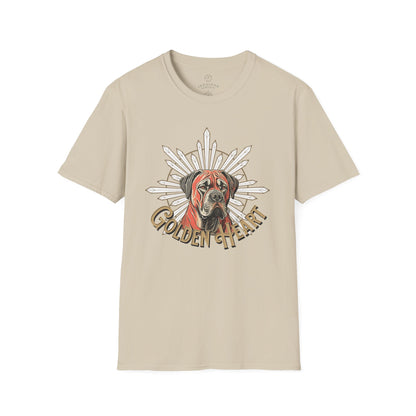 Golden Heart Dog Lover Unisex Softstyle T-Shirt