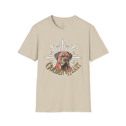 Golden Heart Dog Lover Unisex Softstyle T-Shirt