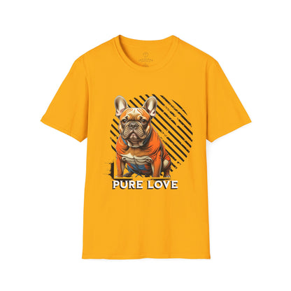 Pure Love French Bulldog Unisex Softstyle T-Shirt