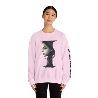 Letter I, Stylish Artistic Sweatshirt, Trendy Crewneck, Graphic Sweater, Cozy Unisex Top, Unique Gift for Art Lovers, Everyday Comfort